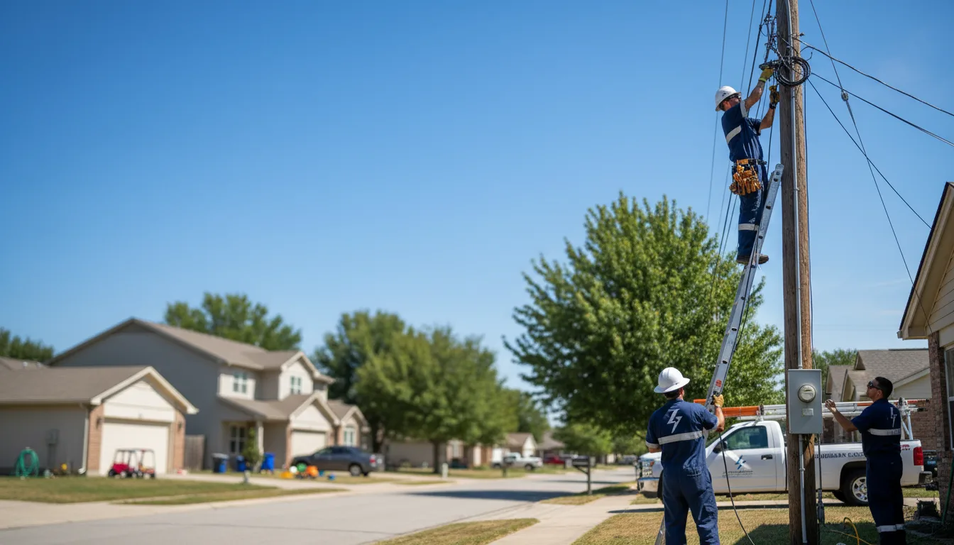 Residential electrician providing installation services in Argyle, WI